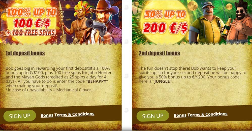 Bob Casino Bonus