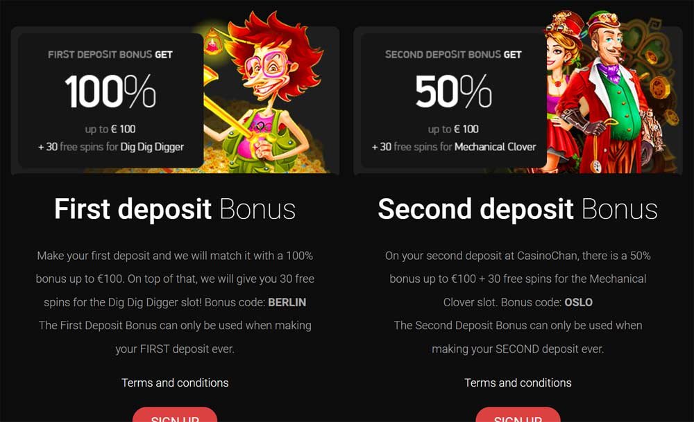 Casinochan Review Bonus