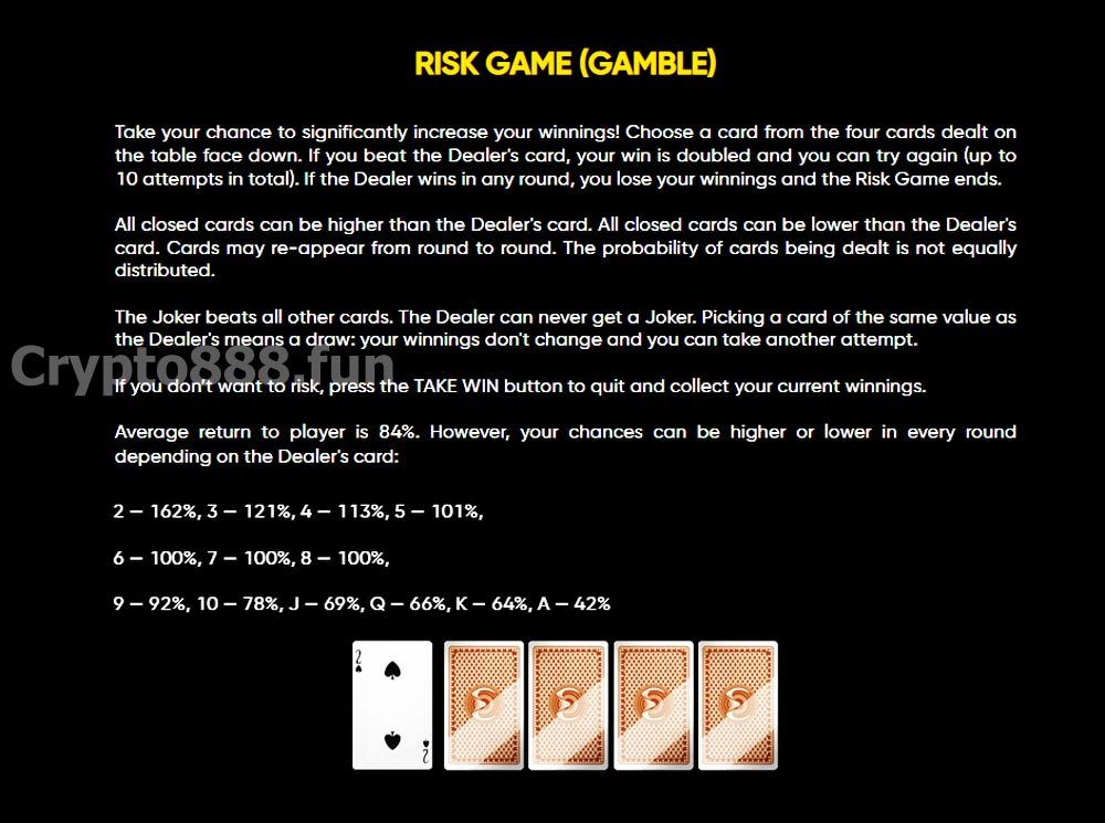 Risk Game - Bonus game