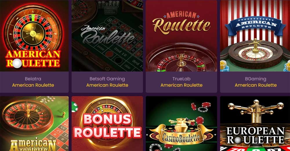 Bizzo Roulette, American Roulette, European roulette, french roulette