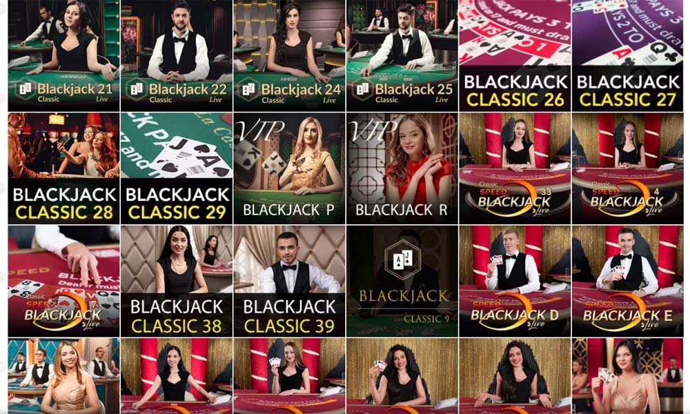 Bob Casino Live page 4 Blackjack Classic, Speed Blackjack