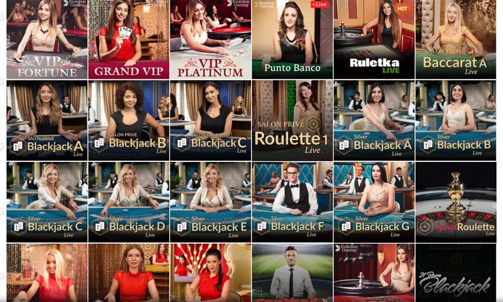 Bob Live Casino page 6 Blackjack, Roulette Live, Speed Roulette, Blackjack Salon Privé, VIP Platinum, Blackjack Grand VIP, Blackjack VIP fortune