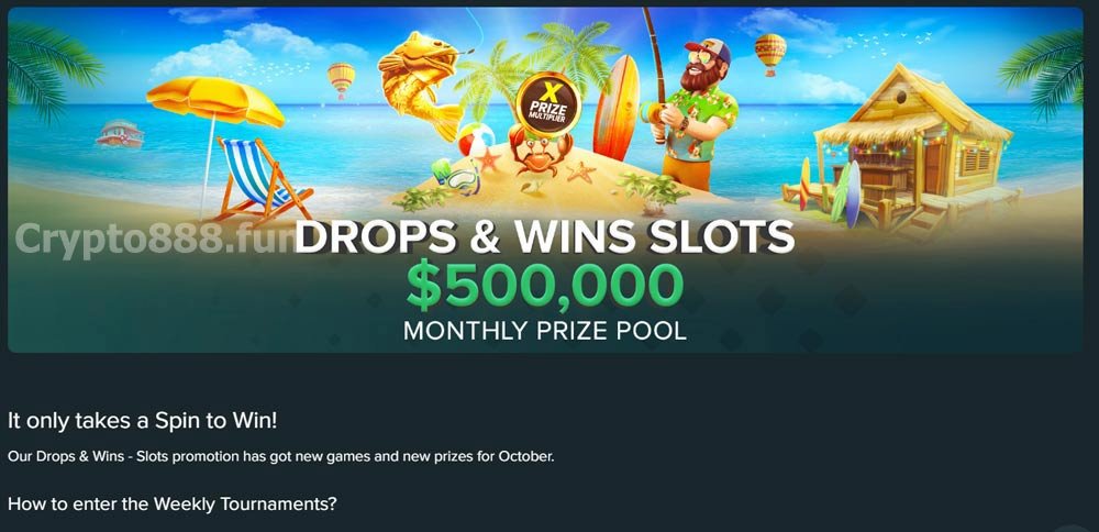Drops and Wins slots $500,000 Monthly price pool