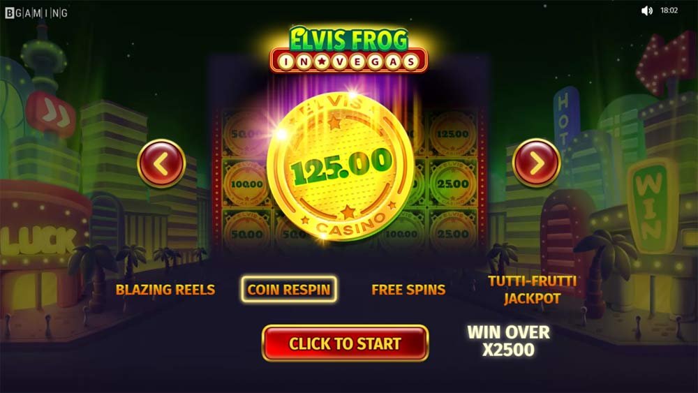 Elvis Frog in Vegas : Coin Respin