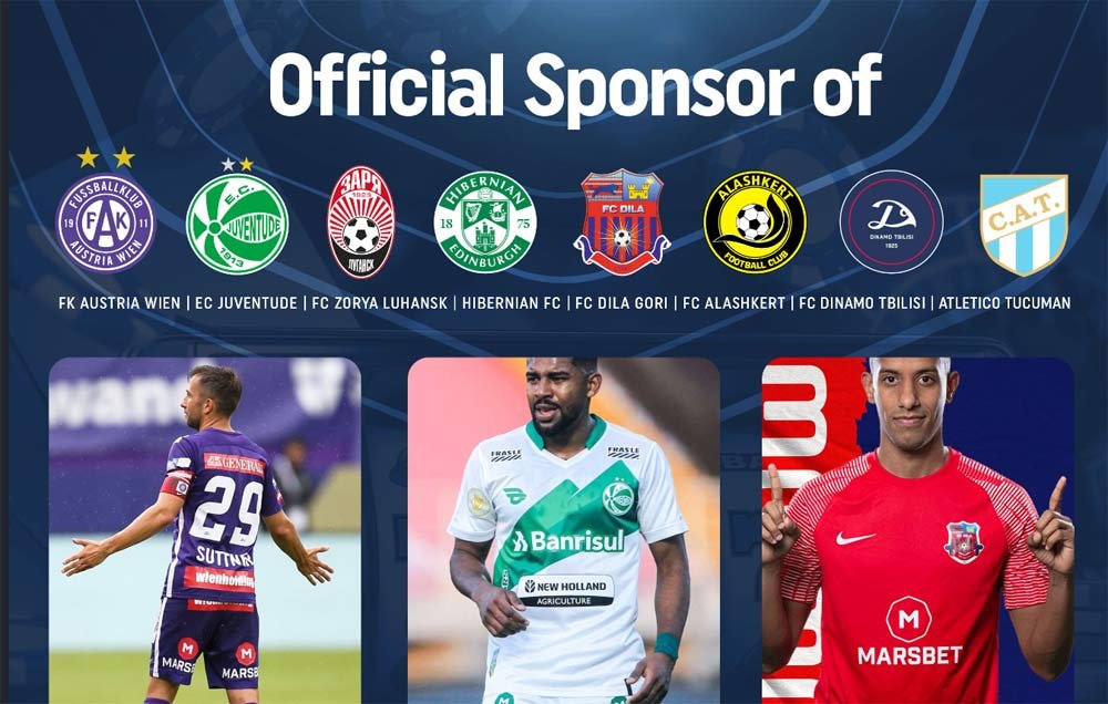 Official Sponsor FK austria Wien, EC Juventude, FC Zorya Luhansk, Hibernian FC