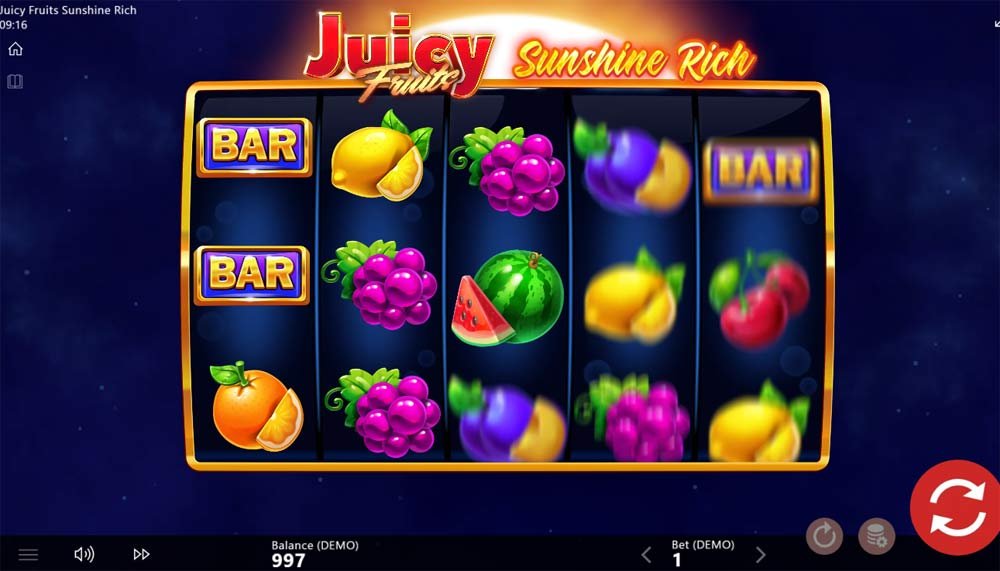 Slots Juicy Fruits Sunshine Rich