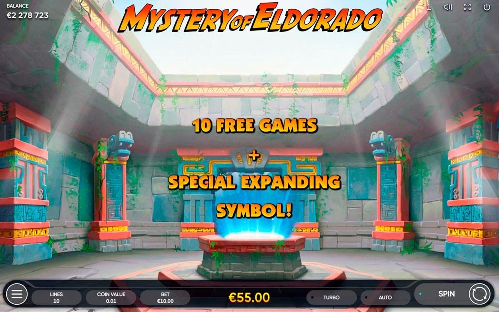 Mystery of Eldorado Slot Exclusive and High Quality Screenshot