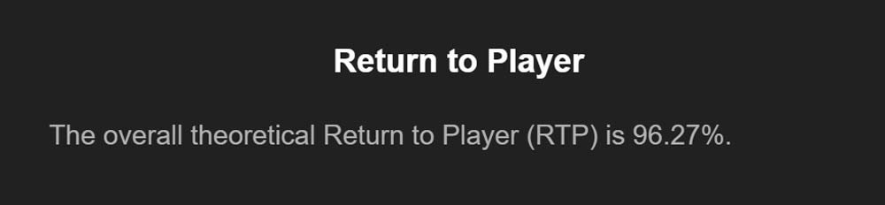 Return to Player is 96.27%