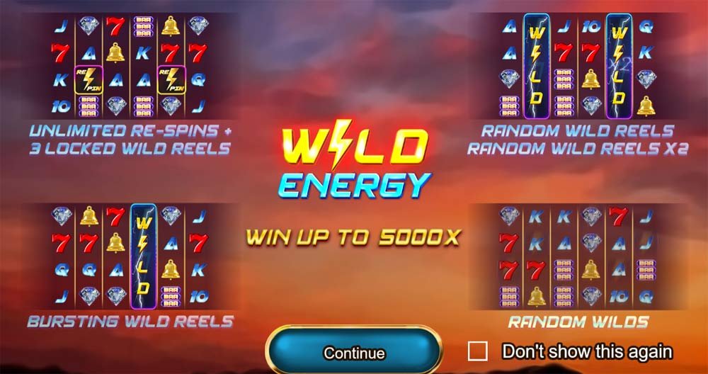 Wild Energy Slot Homepage