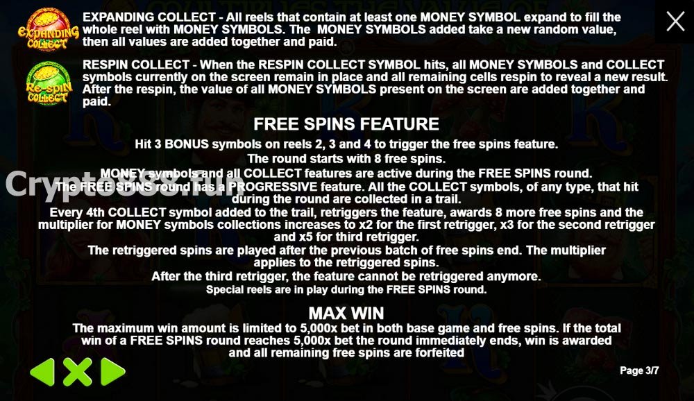 Free Spins Feature, Max Win