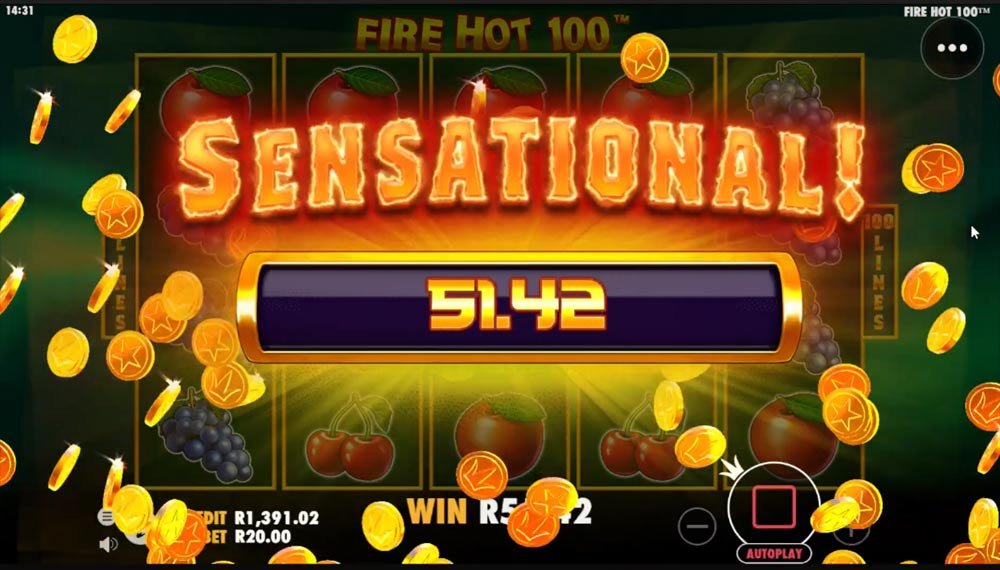 Fire Hot 100 Slot Screenshot