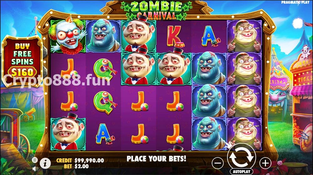 Zombie Carnival Slot Screenshot