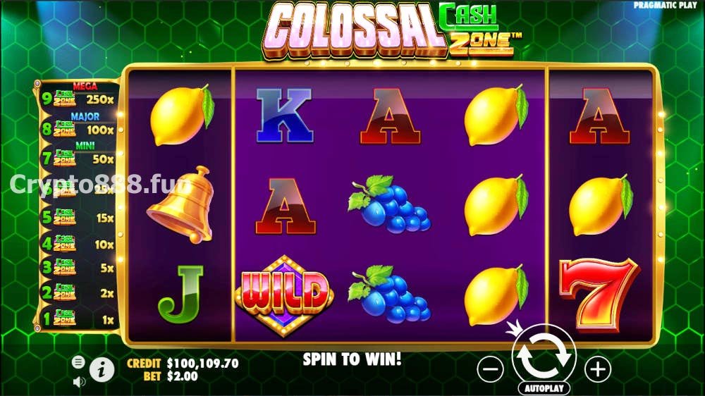 Colossal Cash Zone Slot Screenshot