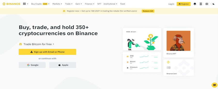 Best Crypto Exchanges : Binance 