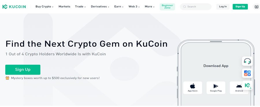 Best Crypto Exchanges : Kucoin