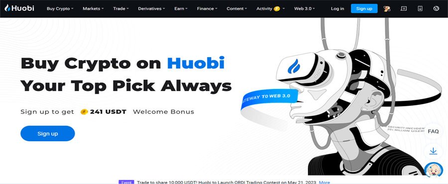 Huobi Screenshot