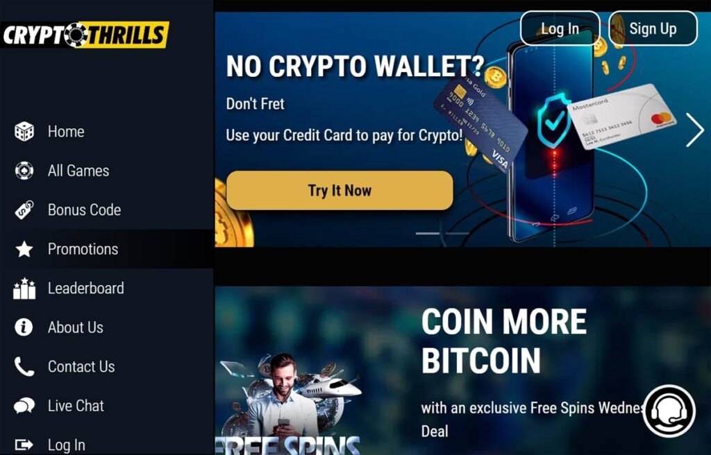 Crypto Thrills Casino - No deposit Bonus