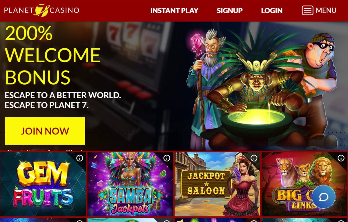 Planet 7 Casino bonus codes