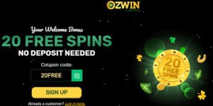 20 FREE SPINS OZWIN CASINO