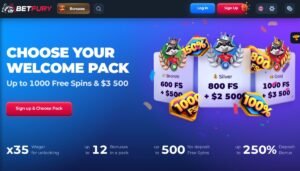 1000 FREE SPINS + $3 500 BONUS BETFURY