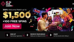 SlotsandCasino Welcome Bonus